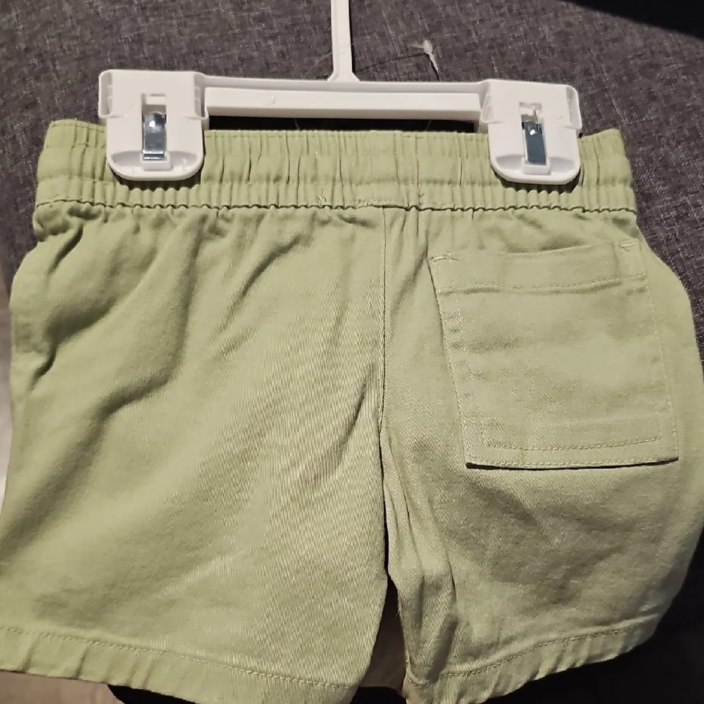 NWT Stitch & Stone Palm Tree Short Set Shirt Sage Toddler Boy 2t Button Down
